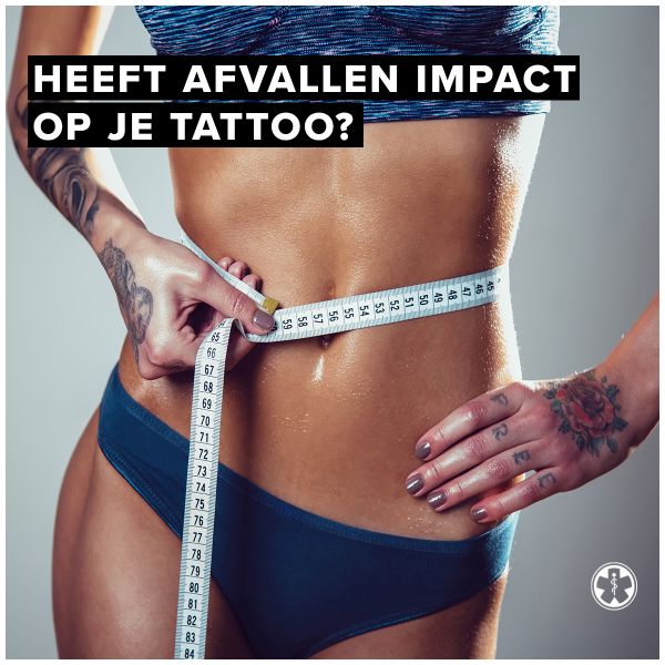 meetlind om buik tattoo