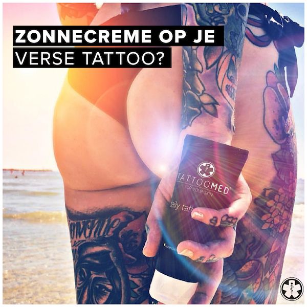 Mag je zonnebrandcrème smeren op je nieuwe tattoo?