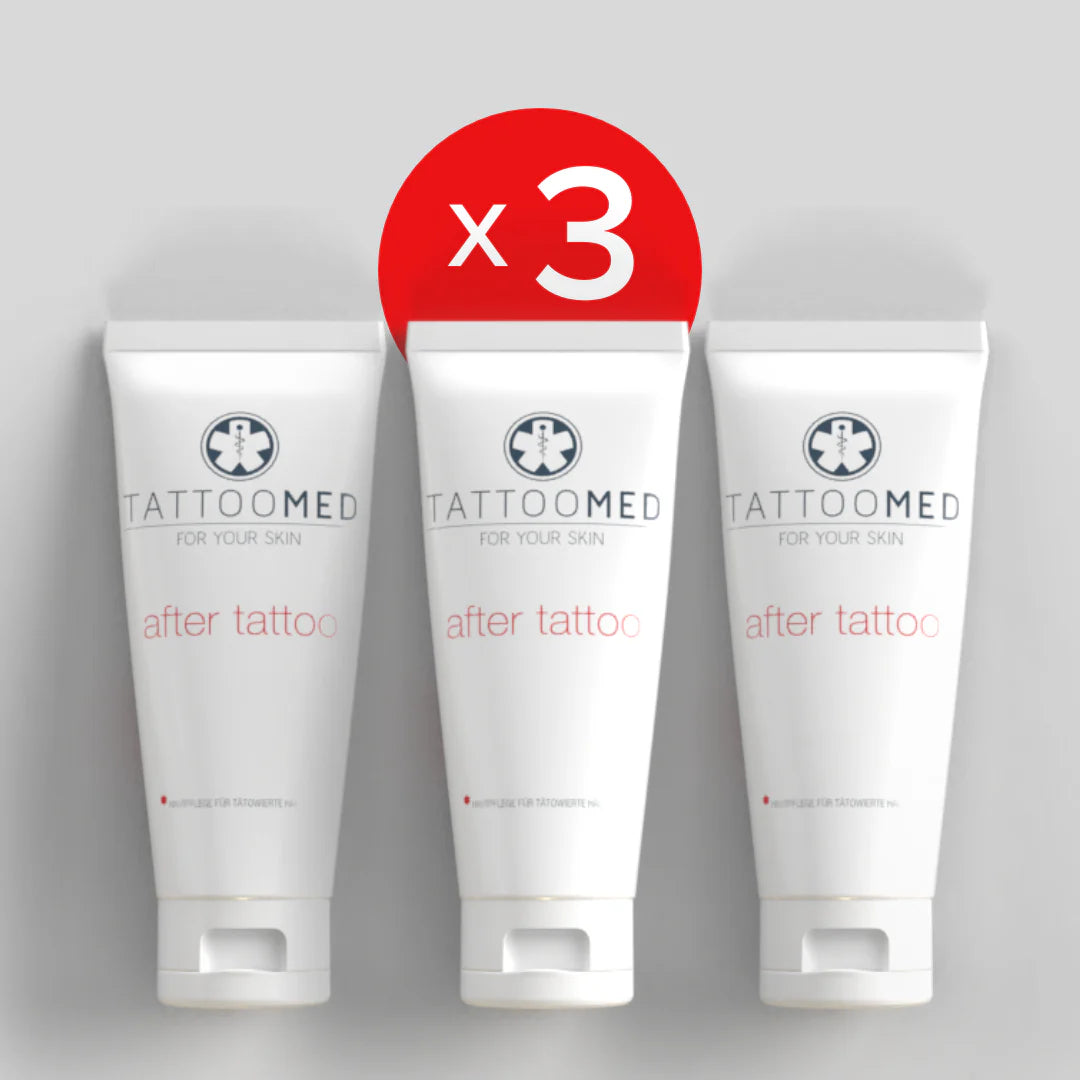 TattooMed After Tattoo crème voordeelverpakking 3 stuks – tattoo nazorgcrème voor optimale verzorging