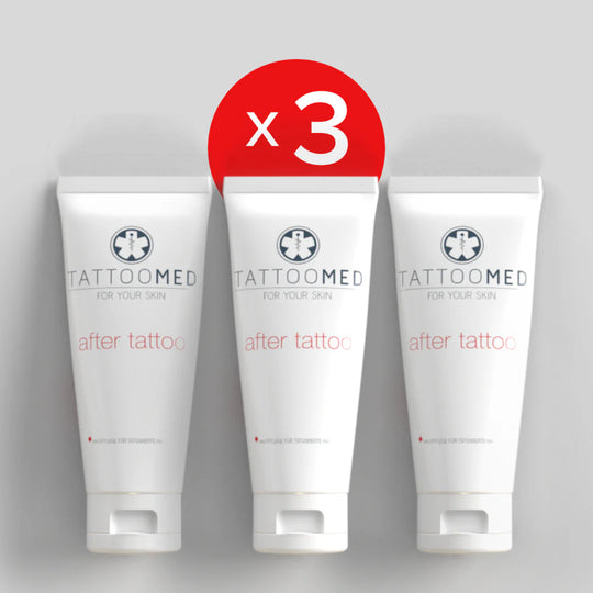 TattooMed After Tattoo crème voordeelverpakking 3 stuks – tattoo nazorgcrème voor optimale verzorging